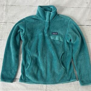 Patagonia Teal Re-Tool snap-t fleece Jacket